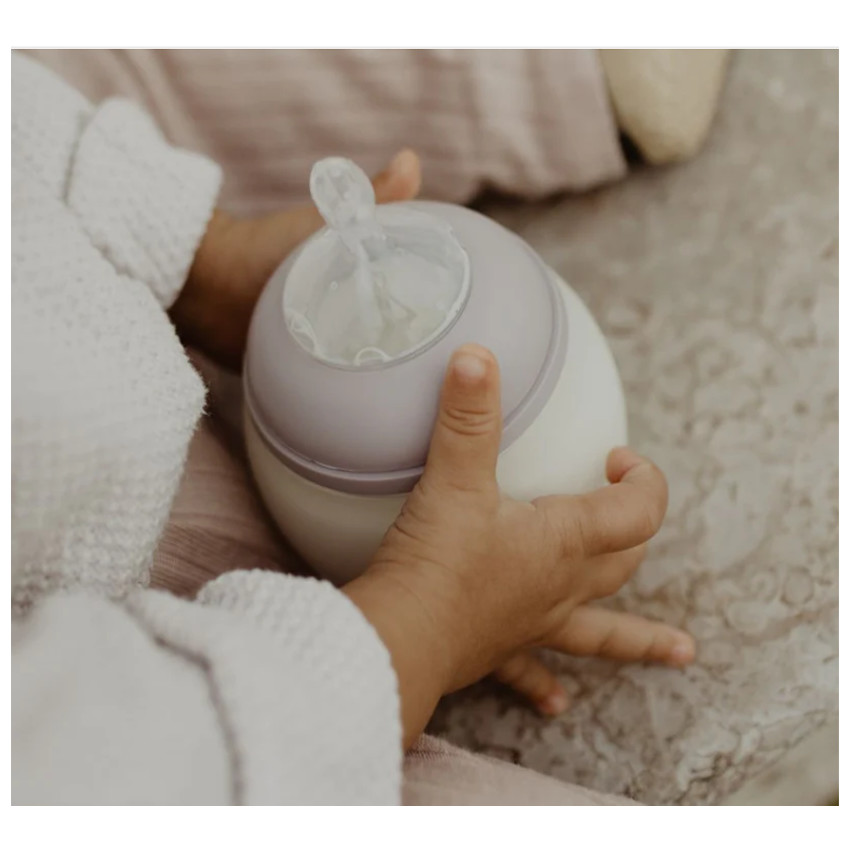 Biberon 330ml anti-colique en silicone Lila  