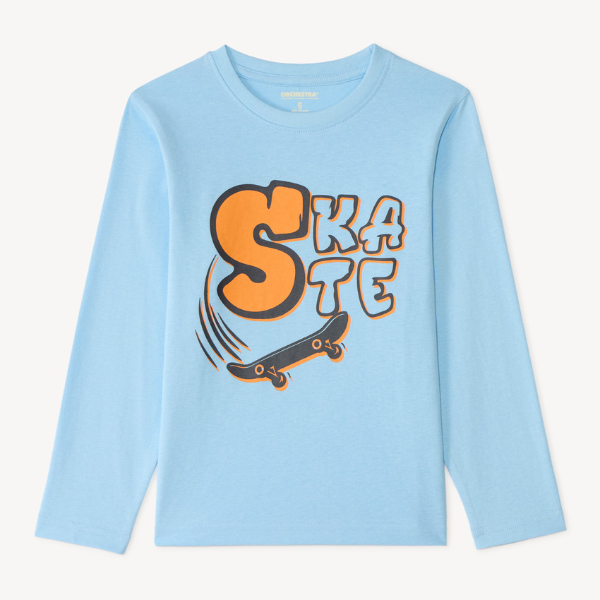 T-shirt manches longues print fantaisie garçon 