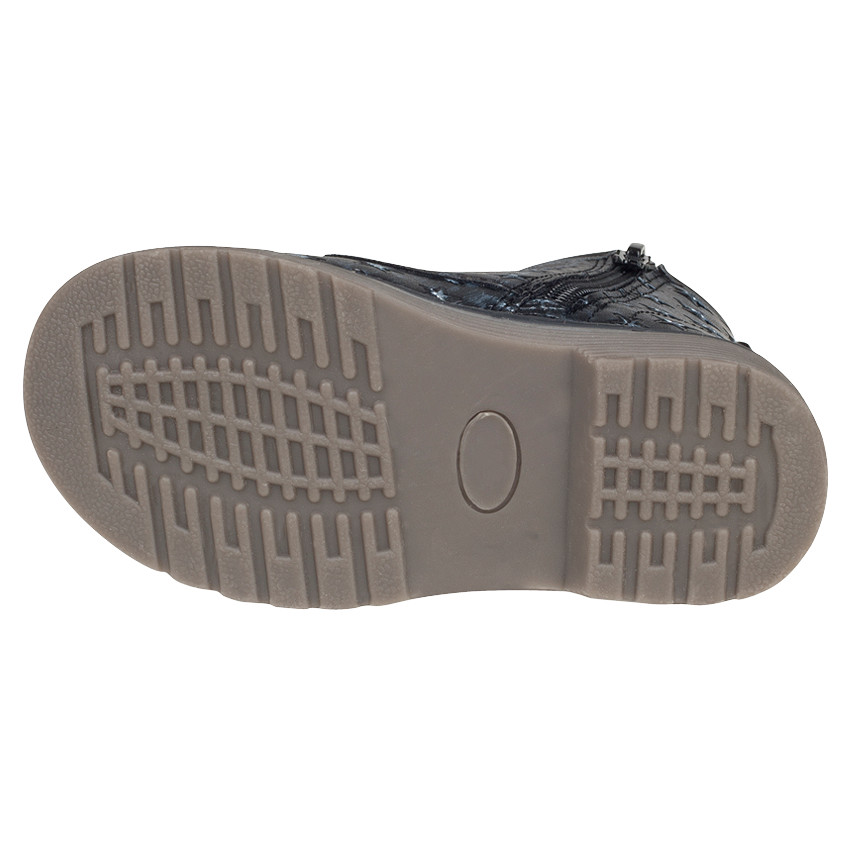 Bottillons imprimés étoiles brodées à lacets et zip  