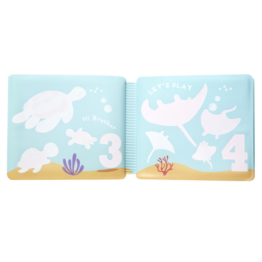 Livre de bain animaux Aloha 2.0 - Bleu (Prémaman) - Image 4