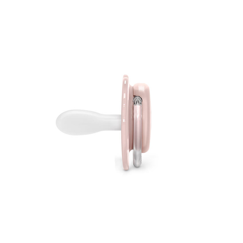 Sucette en silicone symétrique SxPro 6/18M - Bonhomia rose 