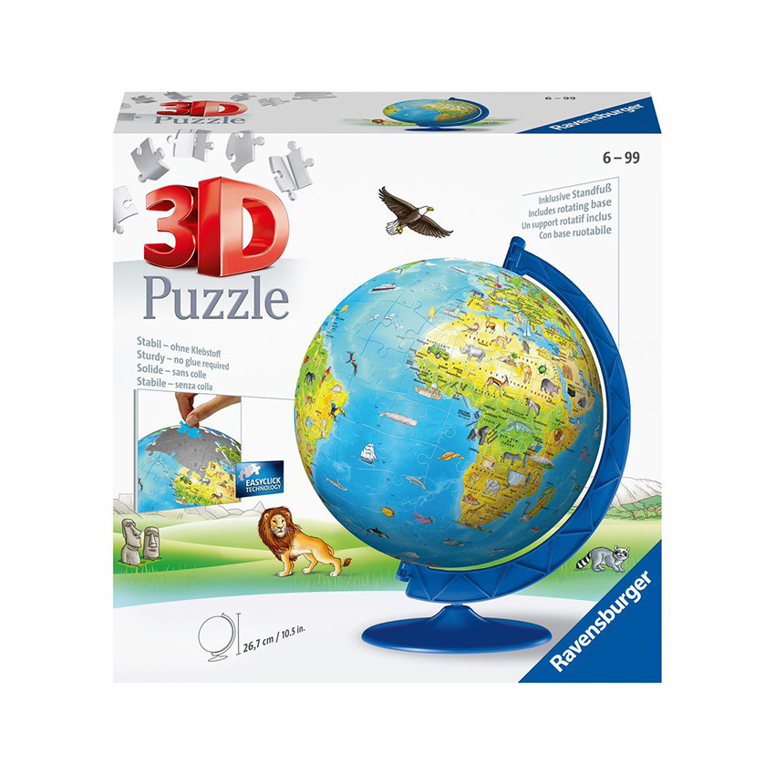 Puzzle 3D Mappemonde Globe 180 Pièces