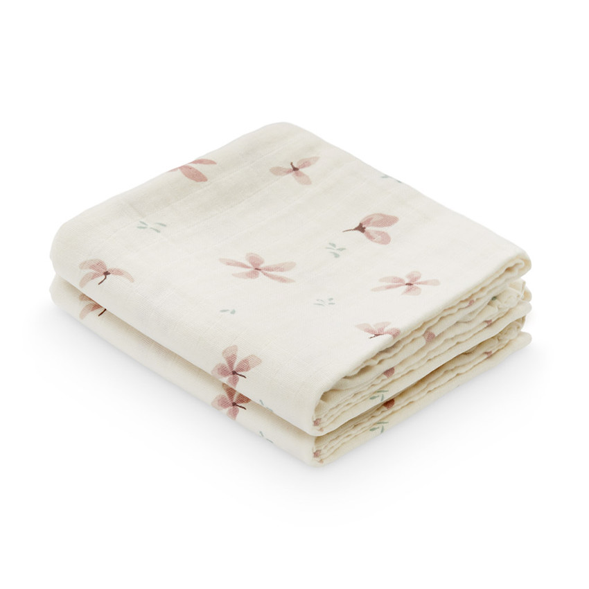 Lot de 2 langes - Windflower Cream Main Lot de 2 langes - Windflower Cream