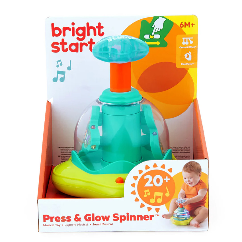 Jouet étoile musicale Press & Glow Spinner 6M+ - Multicolore (Bright Starts) - Image 3