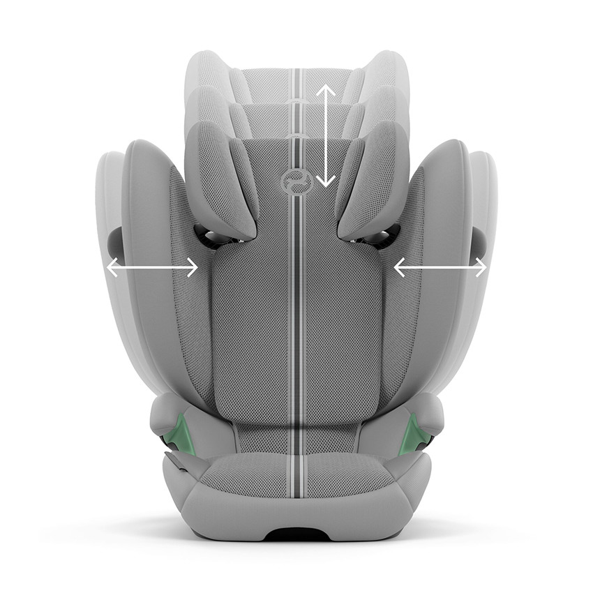 Siège-auto pliable Solution G2 i-Fix tissu Plus stone grey 
