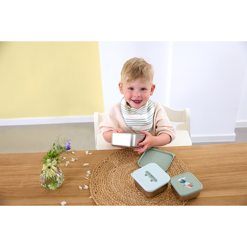 Lot de 2 bavoirs bandanas imperméable Tiny Team Dog 