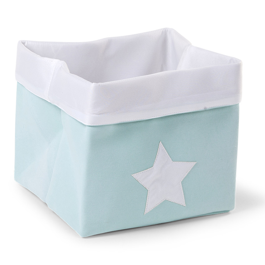 Panier de rangement 32 x 32 x 29 cm - Mint bleu  