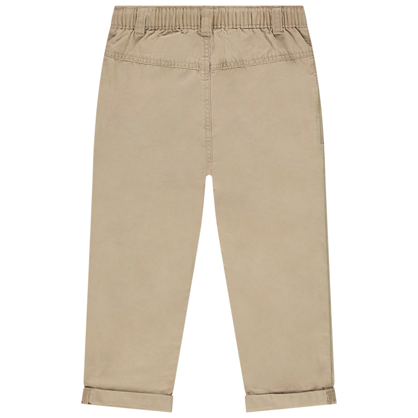Pantalon uni en toile pour bébé garçon 