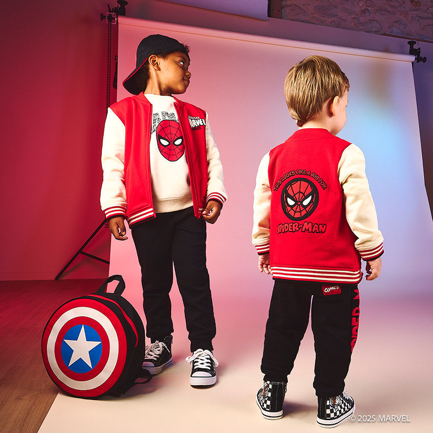 Veste teddy en molleton Spider-Man Marvel pour garçon 