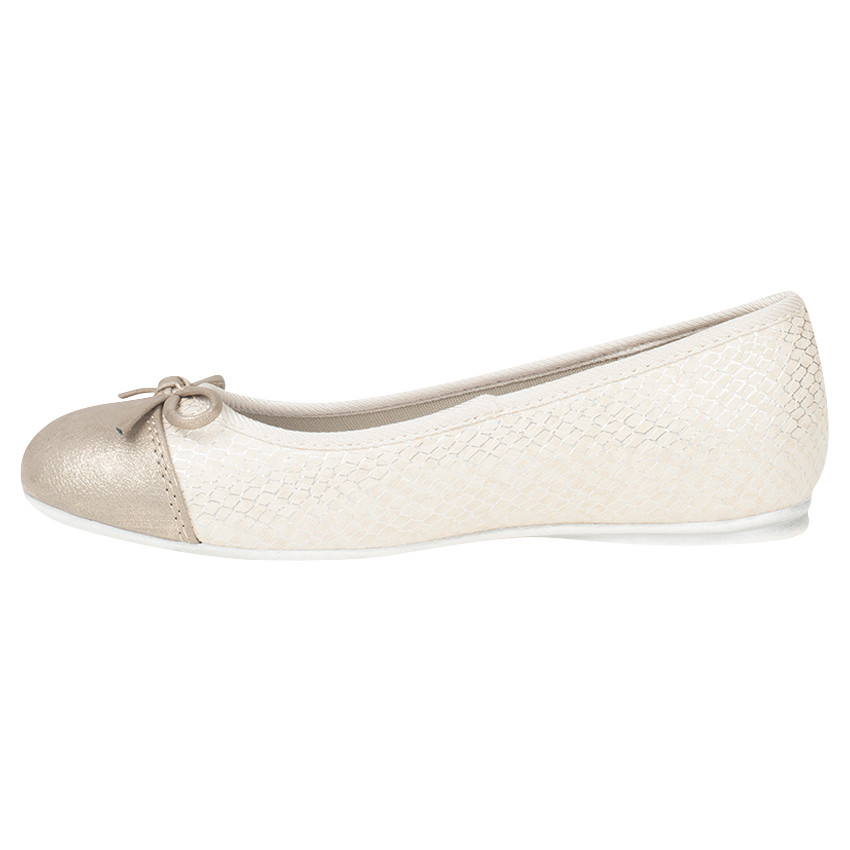 Ballerine effet croco avec noeud 