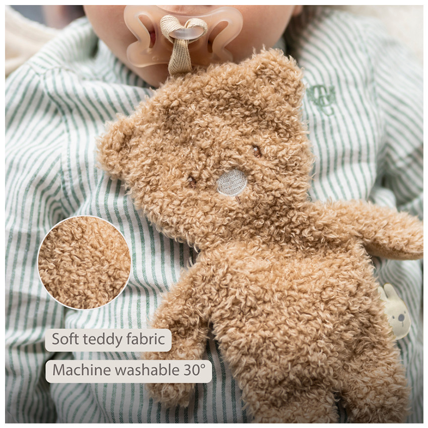 Attache sucette Doudou Ours Teddy Bouclette 