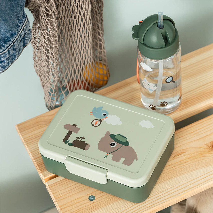 Gourde avec paille Tiny trails vert - 350ml 