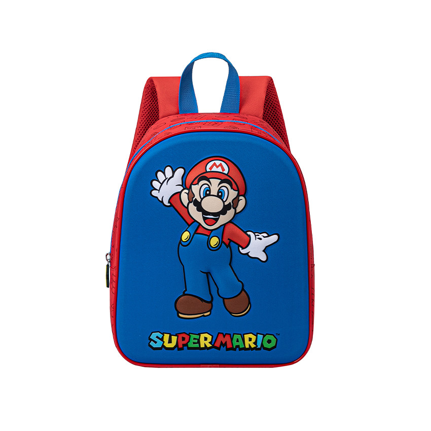 Safety First - Sac à dos 3D Super Mario 32 cm - Bleu