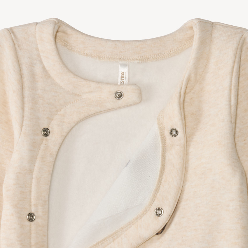 Dors-bien velours naissance doublé sherpa patch bouclette ourson 