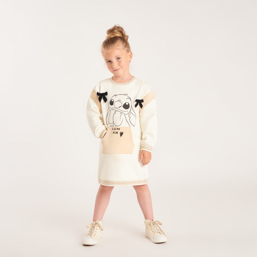 Robe sweat print Stitch Disney pour fille