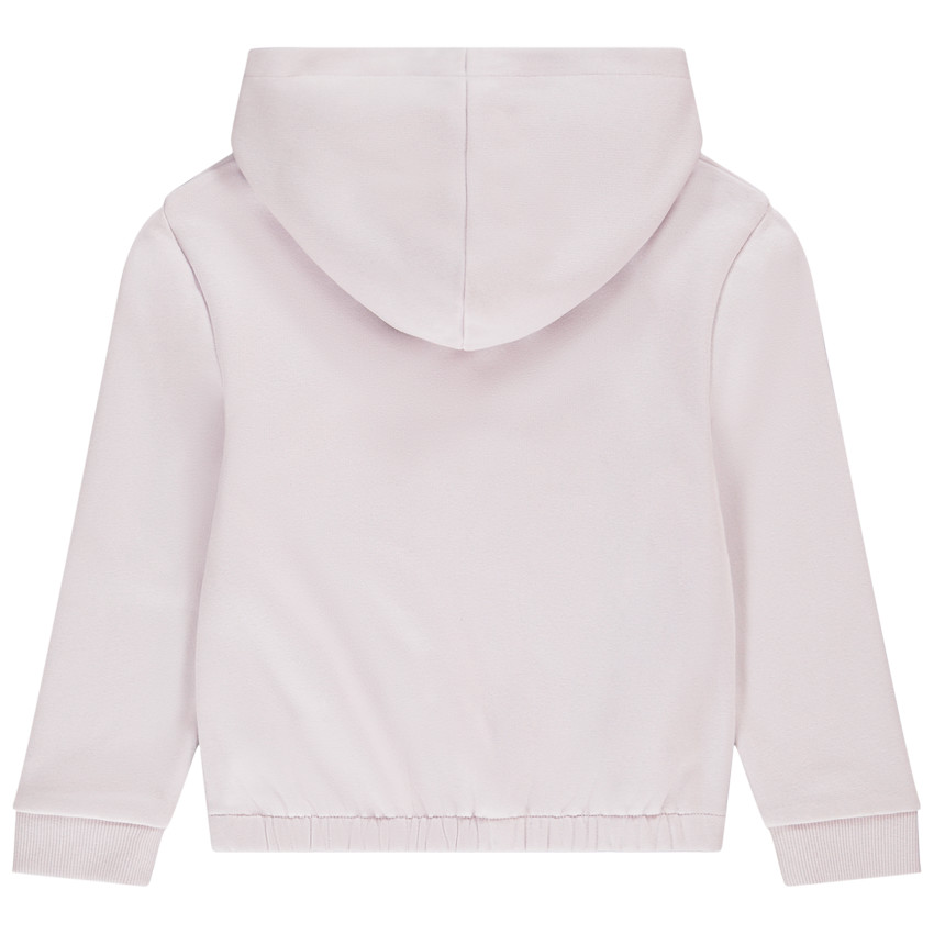 Sweat à capuche en molleton gratté fantaisie avec coeurs en sequins pour fille 