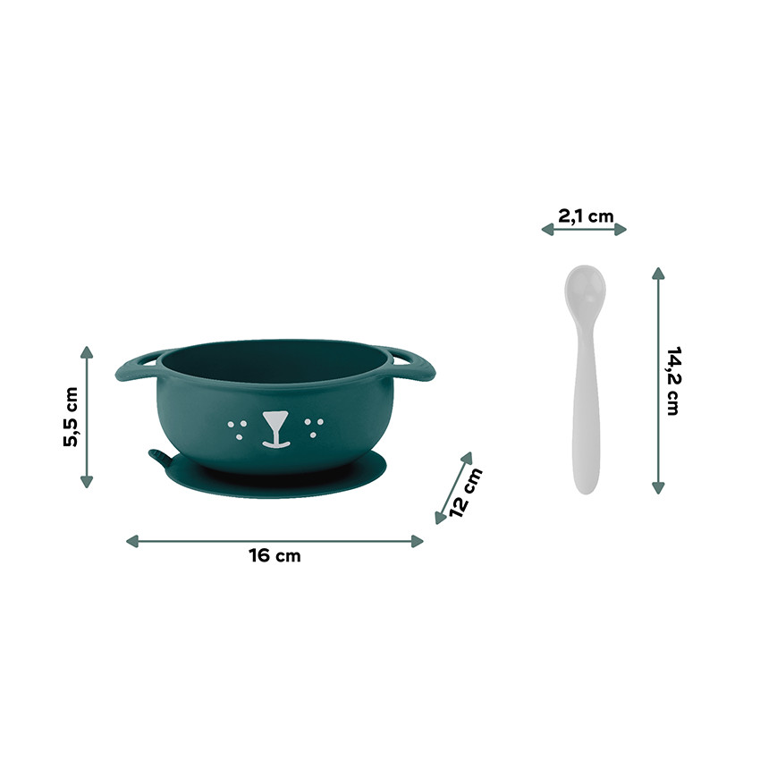 Coffret repas en silicone TAST'ISY 15-24 mois - Chien 