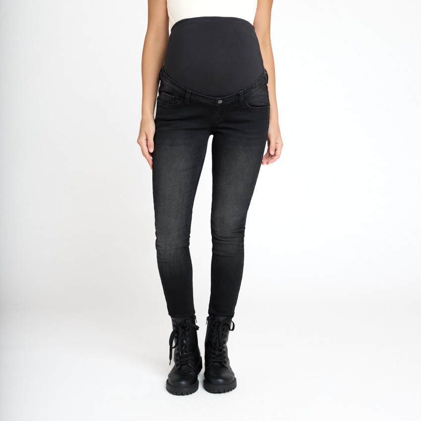 Jean slim de grossesse avec bandeau haut