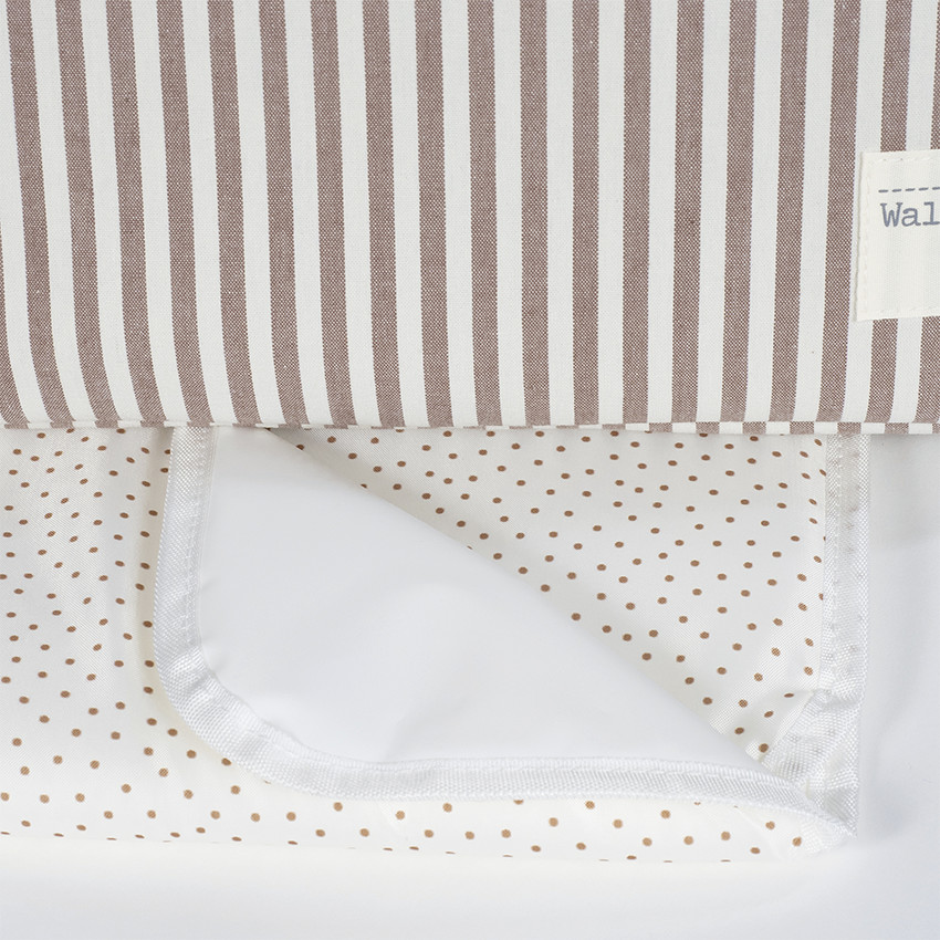 Sac à langer Praliné à rayures - Moka 