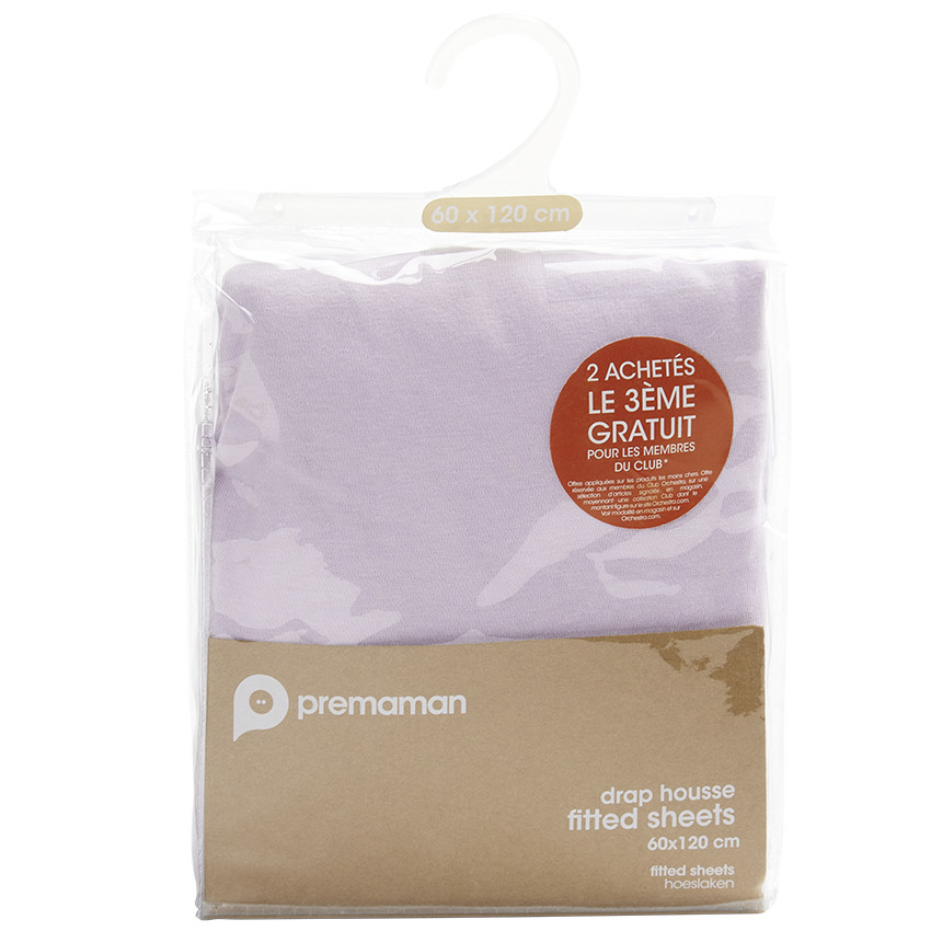 Drap housse en jersey 70 x 140 cm 