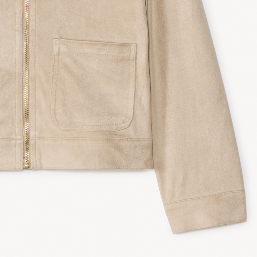 Perfecto en suédine à broderies paisley pour fille 