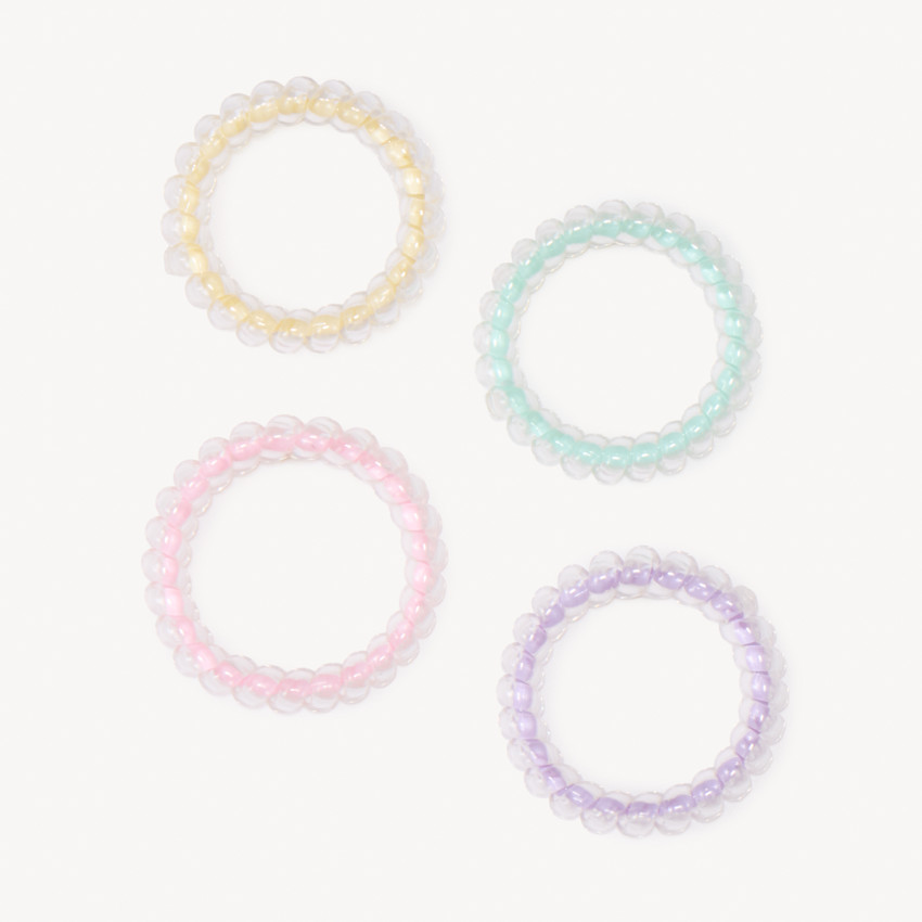 Lot de 4 élastiques ressort pour fille 