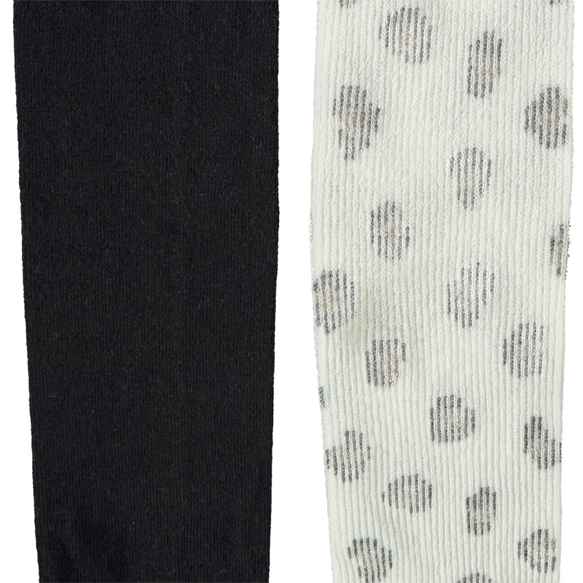 Lot de 2 collants épais fantaisie pour fille 