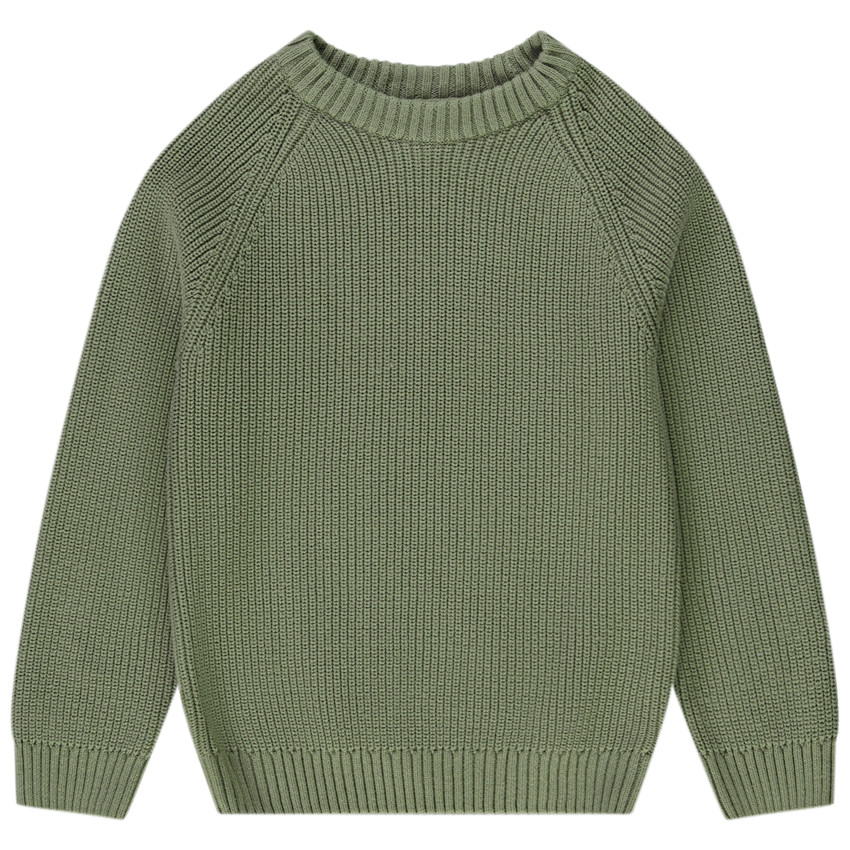 Pull en tricot perlé uni pour garçon 