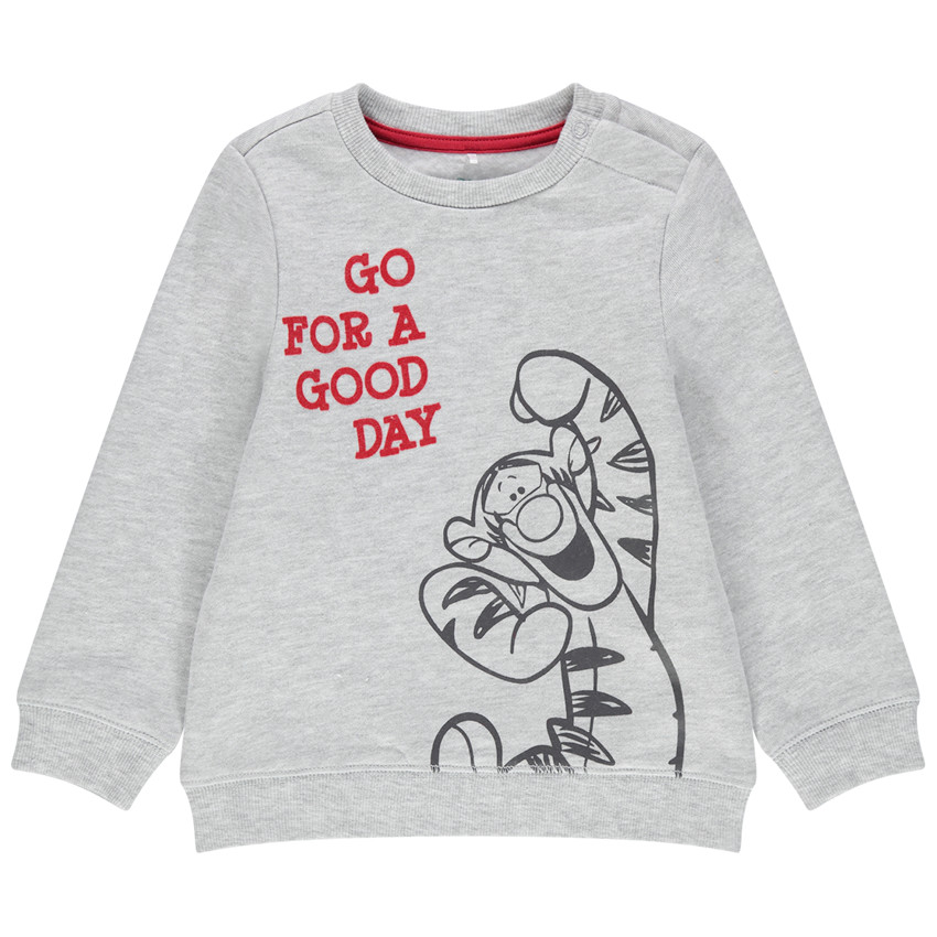 Sweat en molleton chiné print Tigrou Disney 