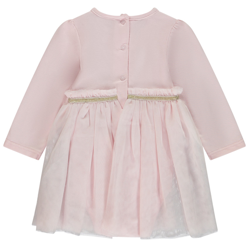 Robe body manches longues à print fantaisie pour bébé fille 