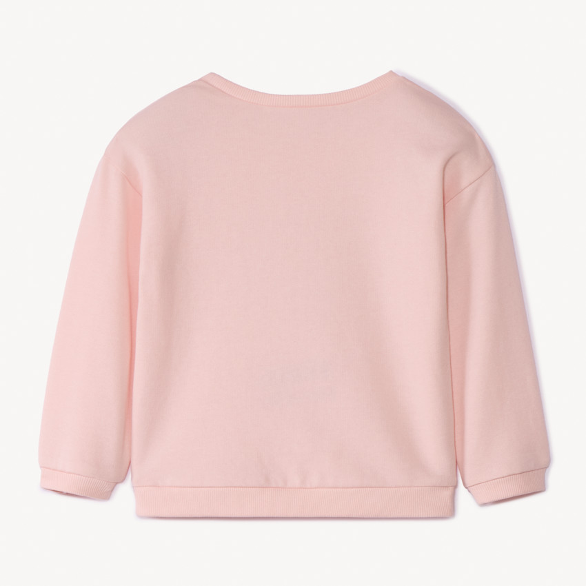 Sweat molleton print cœur "Love" pour bébé fille  