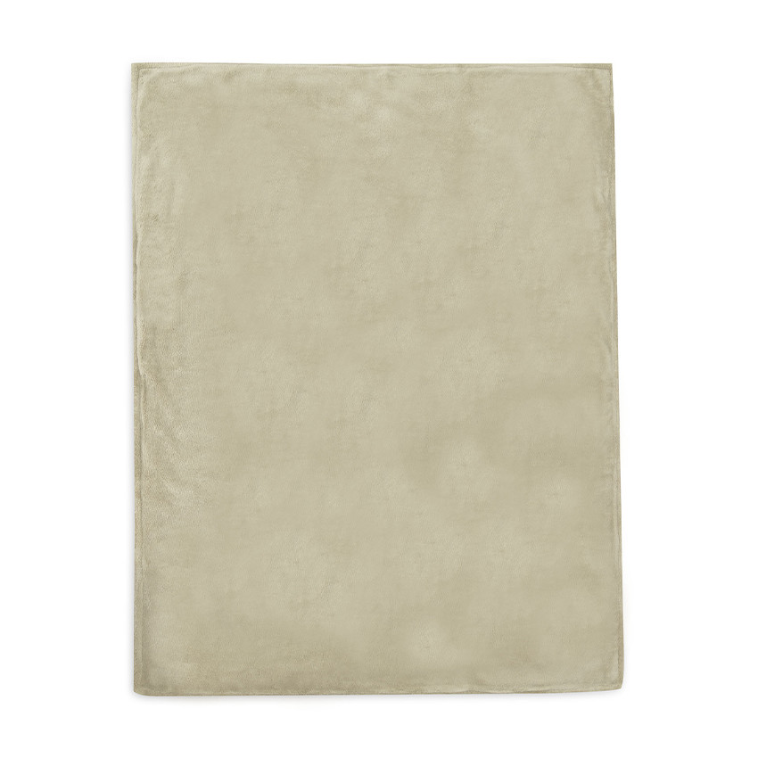 Couverture bi-matière 100 x 150 cm Miffy olive green/coral fleece 