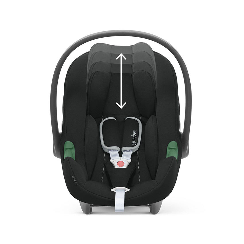 Poussette trio Eos Black Moon Black + nacelle + siège-auto Aton B2 i-Size - Noir (Cybex) - Image 3