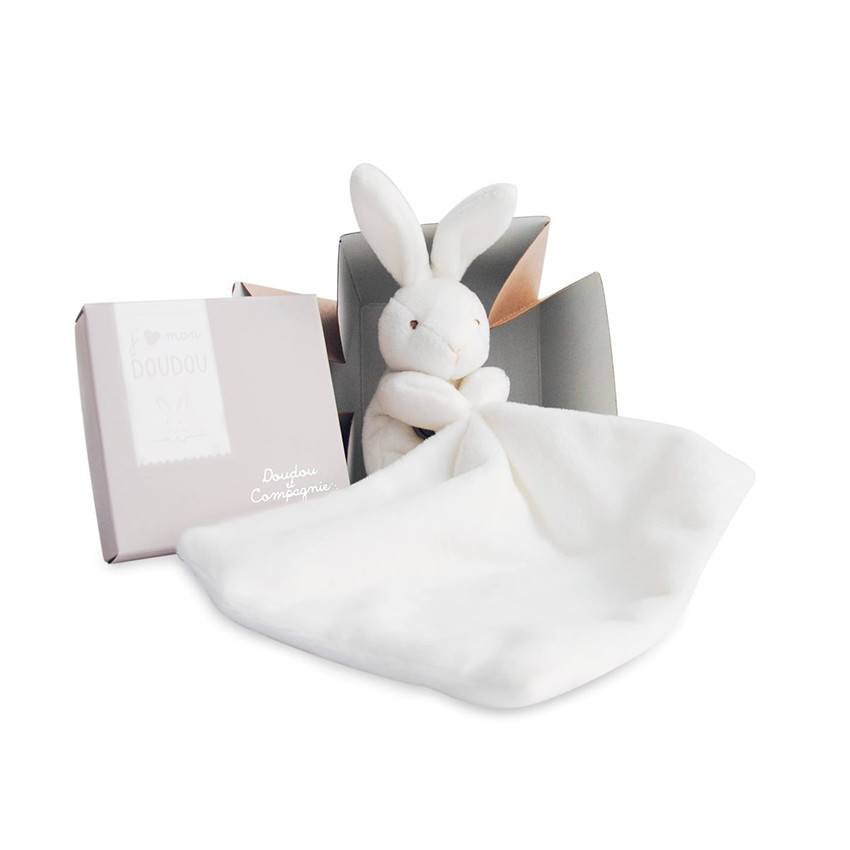 Doudou Lapin 1er âge Nature - Beige 