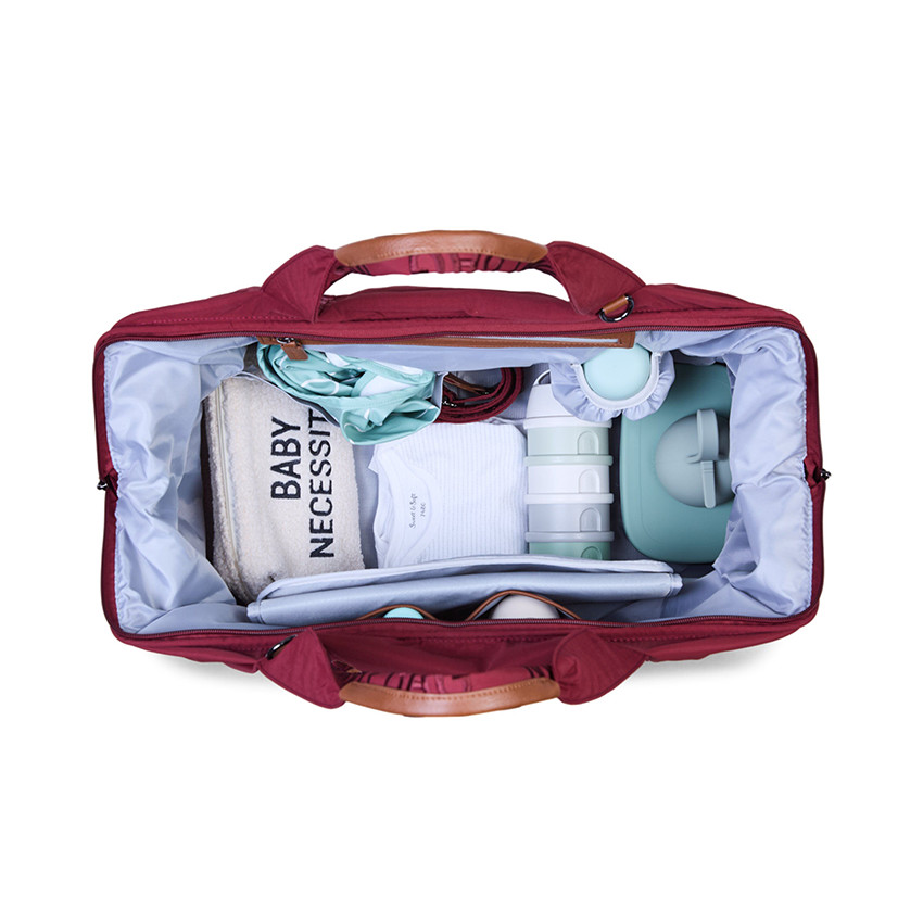 Sac à langer signature Mommy Bag urban bordeaux 