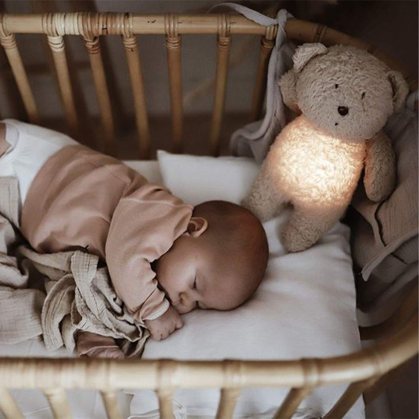 Veilleuse ourson Son & Lumière Capuccino 