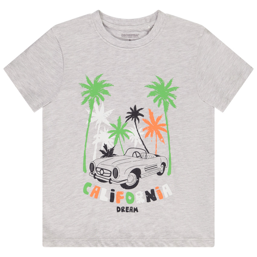 T-shirt manches courtes en jersey avec print fantaisie pour garçon