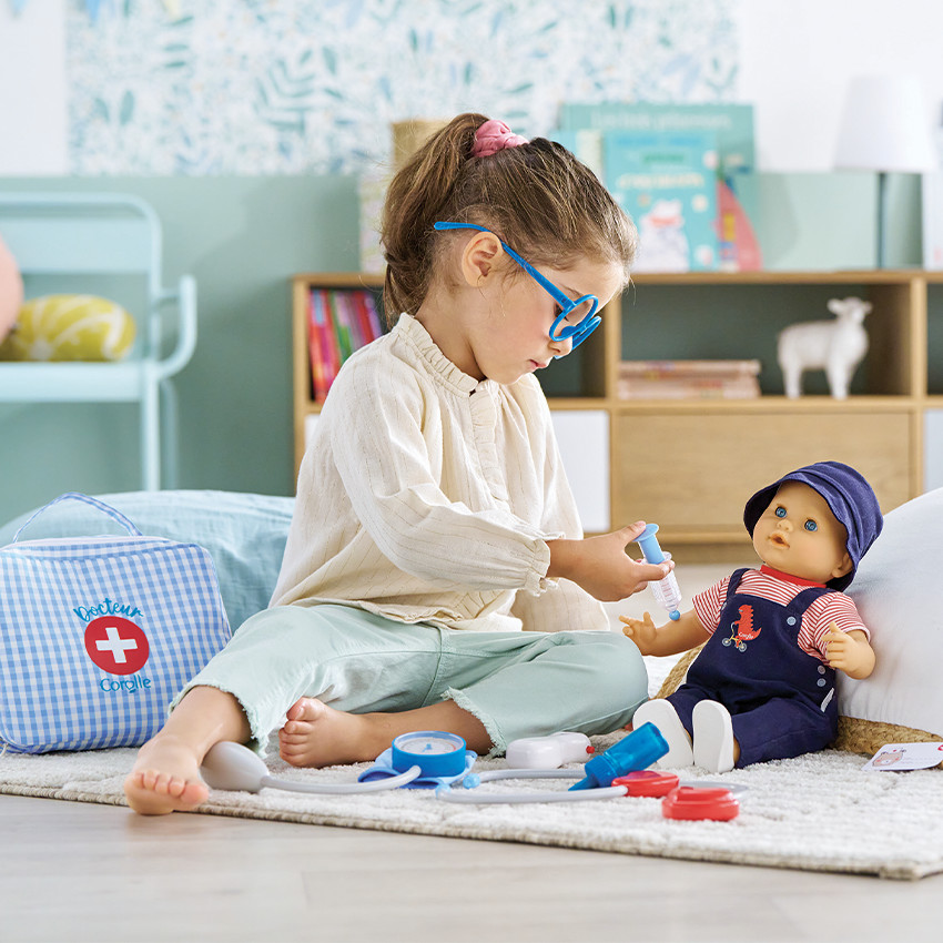 Valise de Docteur avec accessoires pour poupon 