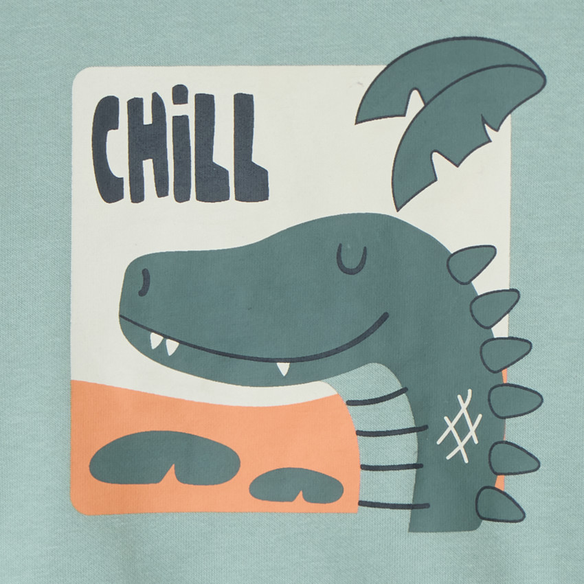 Sweat molleton oversize print crocodile pour bébé garçon 