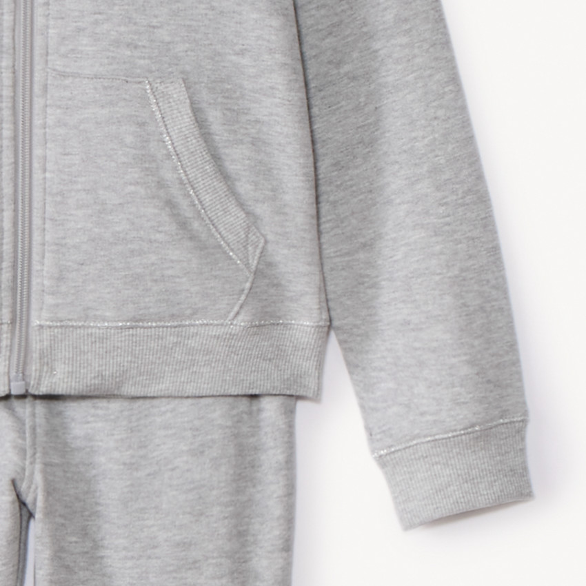 Ensemble jogging en molleton uni pour fille 