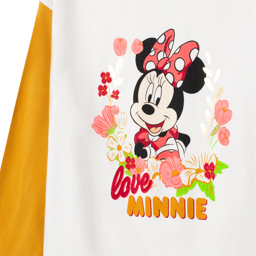 Pyjama en jersey à pois et print Minnie Disney 