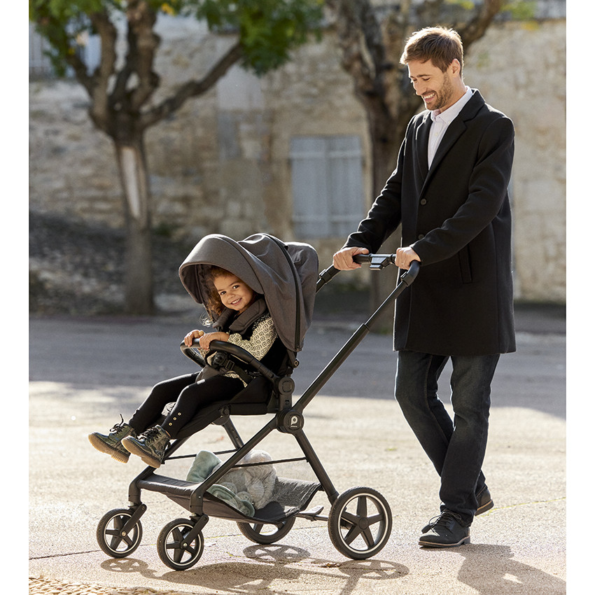 Poussette compacte Athena noir/gris 