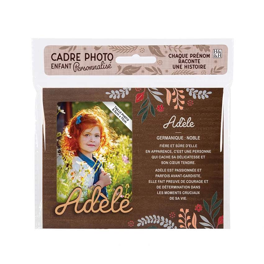 Cadre photo personnalisé 18,5 x 14,5 cm Adèle