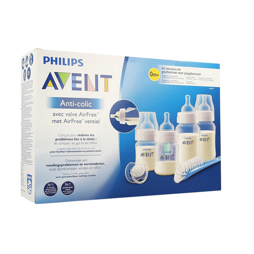 Kit biberons nouveau-né anti-colique avec valve Airfree 