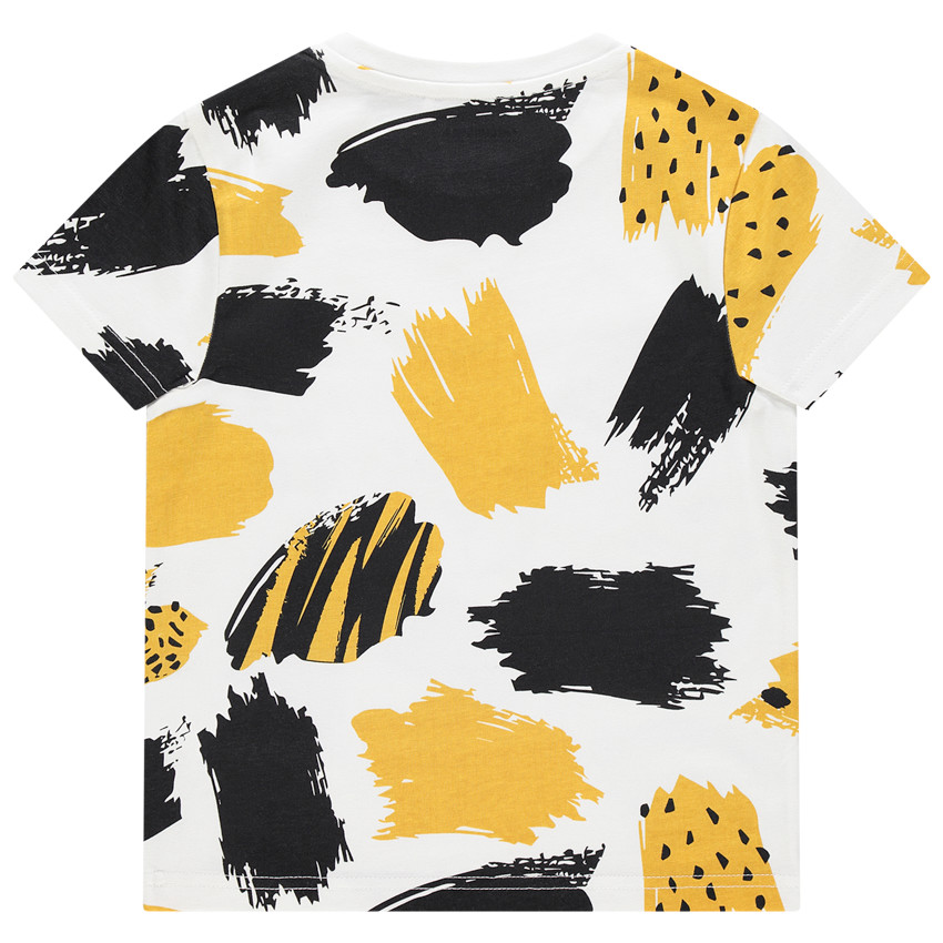 T-shirt manches courtes en coton à imprimé animal all-over 