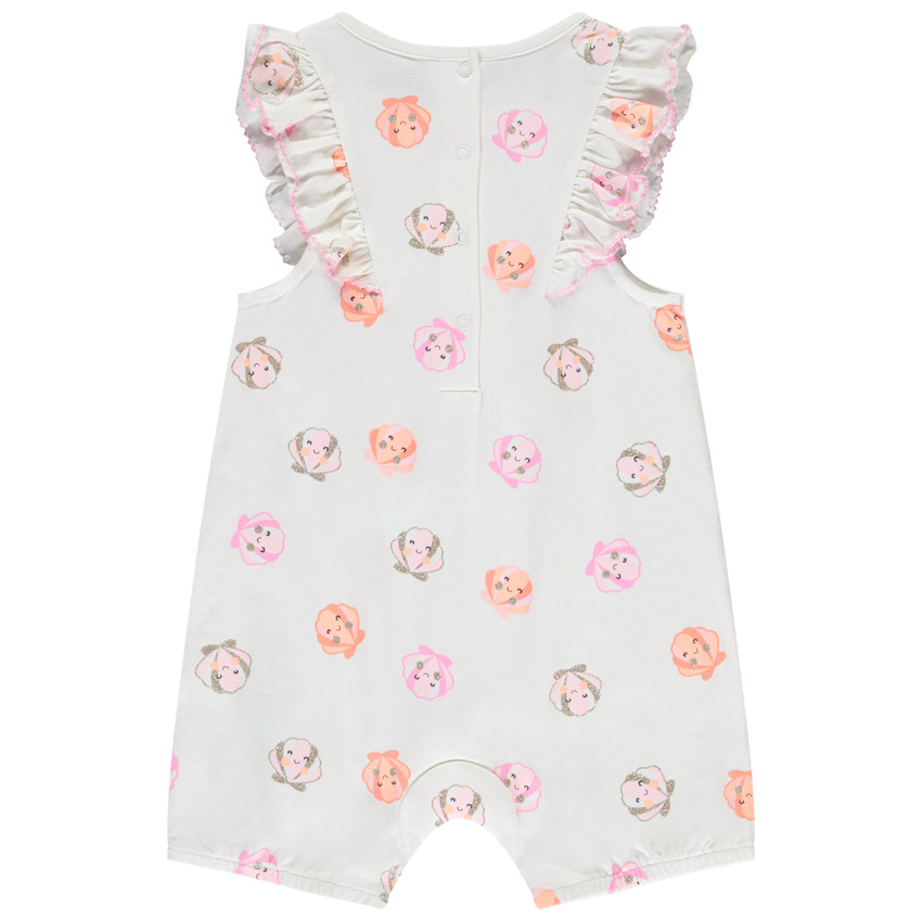 Lot de 2 combishorts motifs coquillages pour bébé fille 