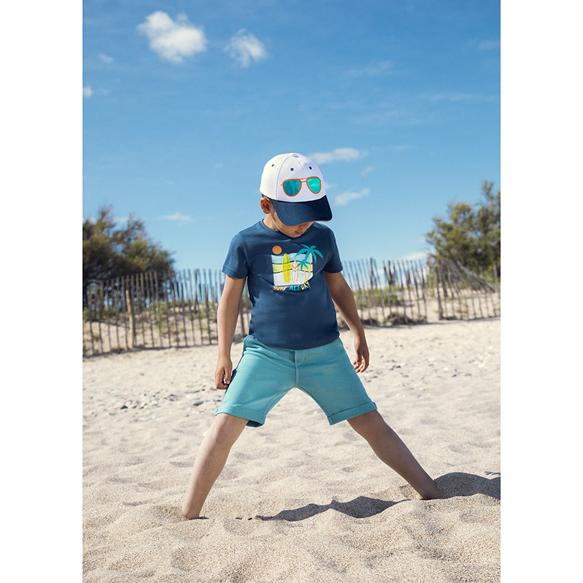 T-shirt manches courtes à print esprit surf pour enfant garçon 