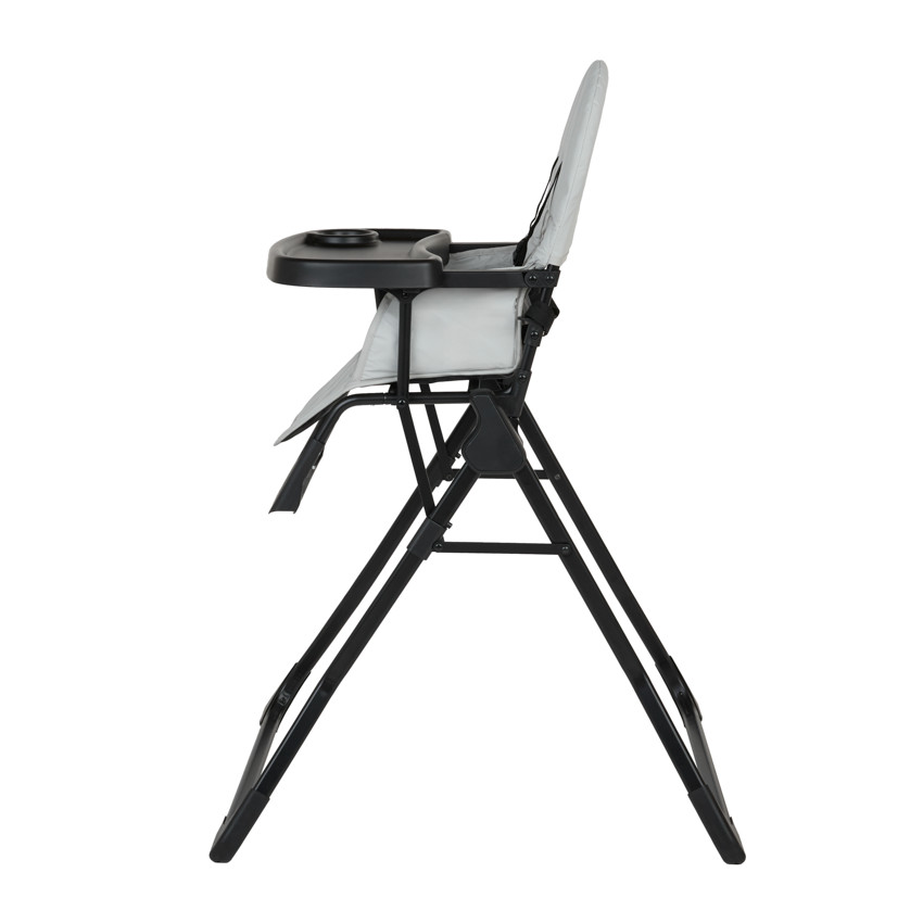 Chaise haute fixe et compacte Joséphine - Noire et Grise 