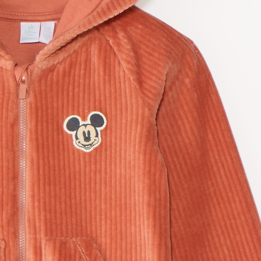 Combinaison bébé garçon en velours côtelé Mickey Disney 