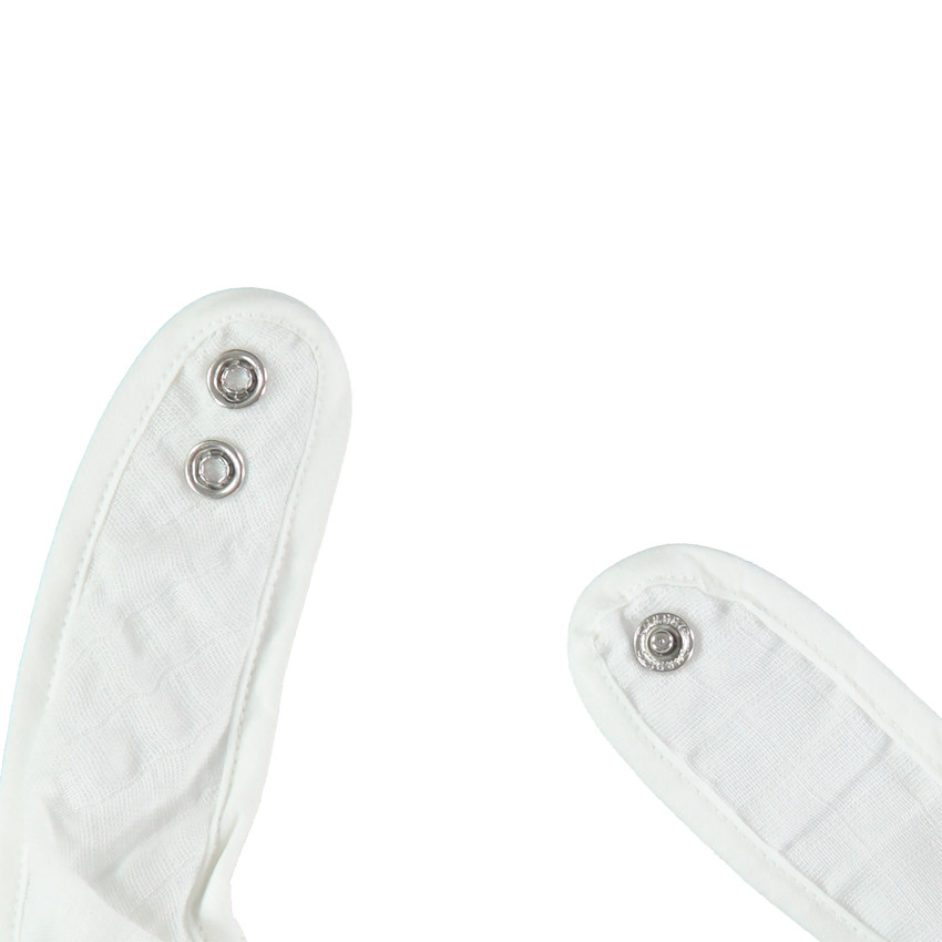 Bavoir forme bandana en coton 